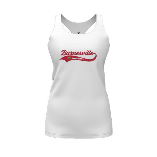 [FT0TRBWH-FYS-LOGO1] Decker Racerback Tank Top (Female Youth S, White, Logo 1)