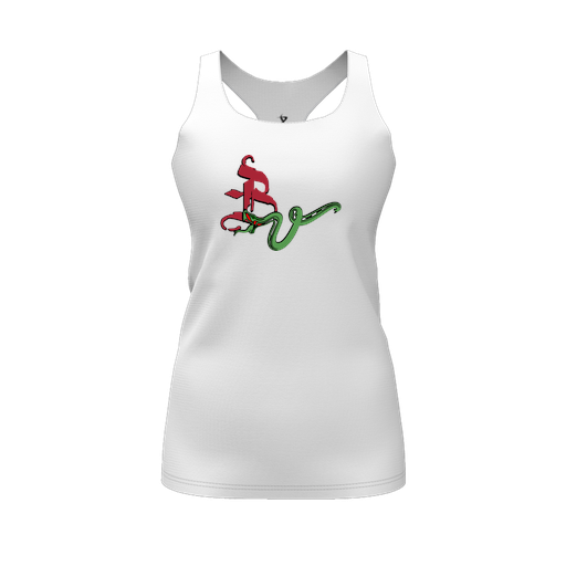 [FT0TRBWH-FYS-LOGO2] Decker Racerback Tank Top (Female Youth S, White, Logo 2)