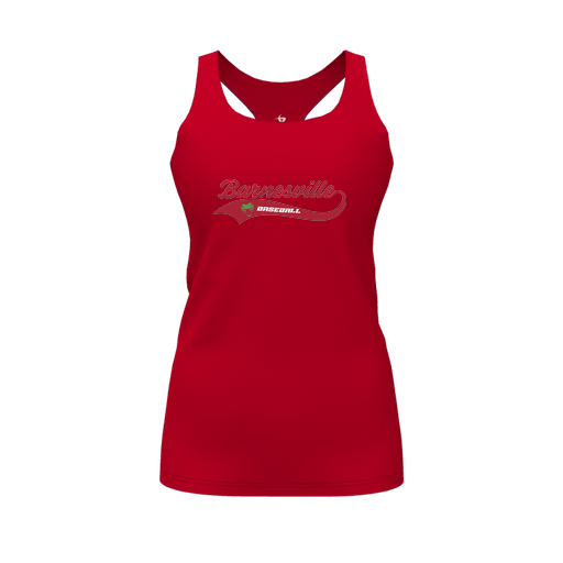 [FT0TRBRD-FYS-LOGO1] Decker Racerback Tank Top (Female Youth S, Red, Logo 1)