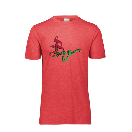 [FTSCUBRD-AS-LOGO2] Decker Men's Tri-Blend T-Shirt - Short Sleeve (Adult S, Red, Logo 2)