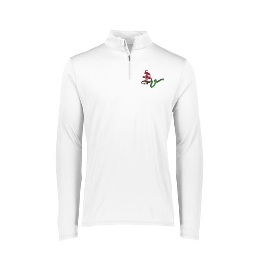 [FTLQFLWH-FAXS-LOGO2] Decker Women's Flex-Lite 1/4 Zip Shirt (Female Adult XS, White, Logo 2)