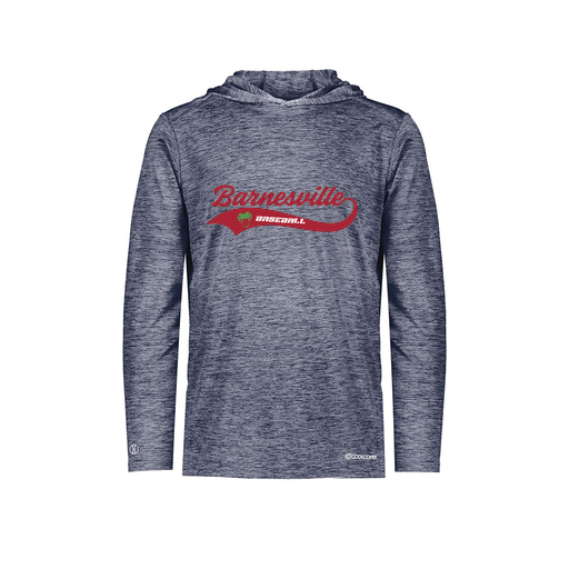 [FOLHCGNV-AS-LOGO1] Decker Men's Charge Hoodie (Adult S, Navy, Logo 1)