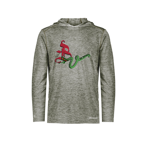 [FOLHCGGY-AS-LOGO2] Decker Men's Charge Hoodie (Adult S, Gray, Logo 2)