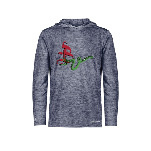 [FOLHCGNV-YS-LOGO2] Decker Youth Charge Hoodie (Youth S, Navy, Logo 2)