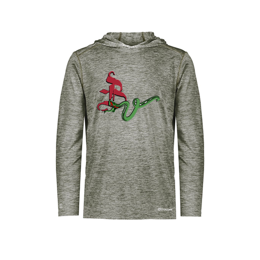 [FOLHCGGY-YS-LOGO2] Decker Youth Charge Hoodie (Youth S, Gray, Logo 2)