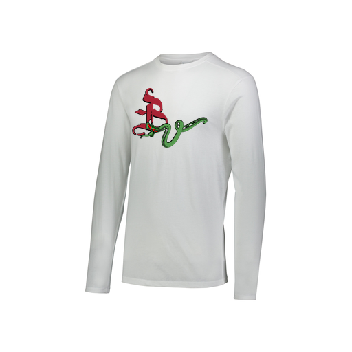 [FTLCUBWH-YS-LOGO2] Decker Youth Tri-Blend T-Shirt - Long Sleeve (Youth S, White, Logo 2)